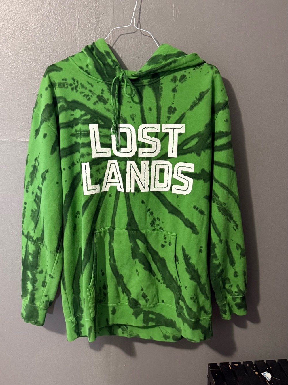 Lost Lands Excision Festival Green Tie Dye Hoodie XL